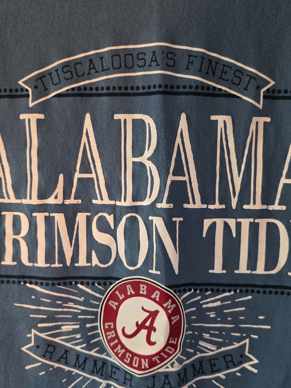 Alabama Crimson Tide Blue Graphic Tee - Picture 2 of 3